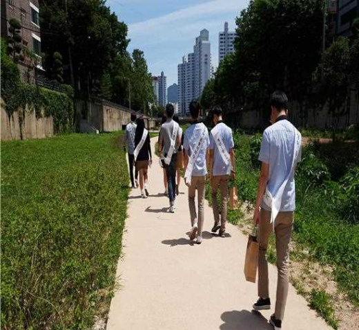 ▲ 청소년·대학생 건강생활실천사업인 2GO(걷고, 봉사하고) 사업. / 사진제공=의정부시