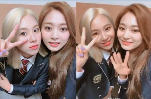 트와이스 채영(왼쪽)과 쯔위. /사진=트와이스 공식 인스타그램