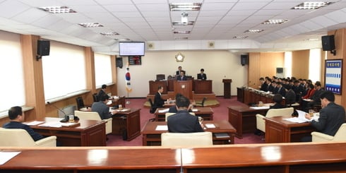 제252회 임시회 개회 모습/사진제공=강화군의회