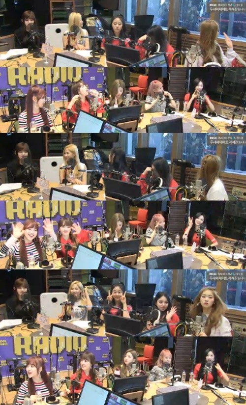 걸그룹 체리블렛 모습. /사진=MBC FM4U '두시의 데이트 지석진입니다' 방송화면 캡처