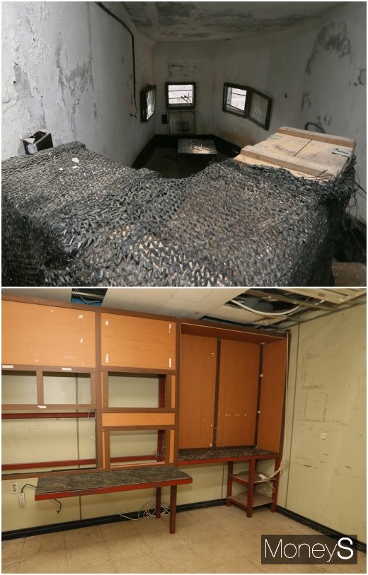 [머니S포토] 장비 철수된 고성GP 진지 및 상황실 모습