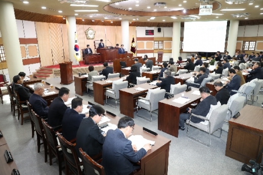 ▲ 제229회 고양시의회임시회 제2차 본회의. / 사진제공=고양시의회
