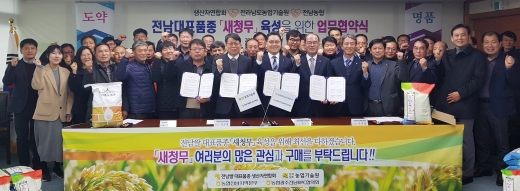 전남농협, 고품질 벼 '새청무' 대표브랜드 쌀 육성 협력