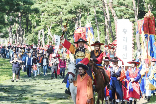 제55회 수원화성문화제 ‘정조대왕 능행차’ 모습. /사진제공=수원시