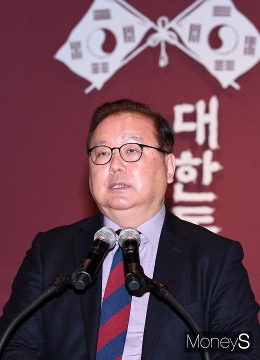 [머니S포토]  환영사하는 주진오 대한민국역사 박물관 관장