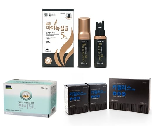 탈모치료에 도움을 주는 제품. /사진=각사
