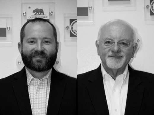 SK가 지난해 인수한 미국 CDMO기업 '암팩' 인사단 제프 버틀러 부사장(좌)·래리 지글러 부사장(우). /사진=앰팩