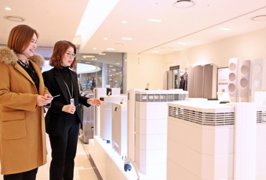 신세계센텀시티 7층 가전 매장에서 '미세먼지 청정가전 특집전'이 열린다. /사진제공=신세계센텀시티