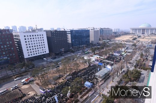 [머니S포토] 한유총, 국회앞 대규모 집회