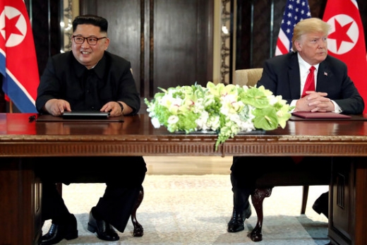 김정은 북한 국무위원장과 도널드 트럼프 미국 대통령./사진=로이터