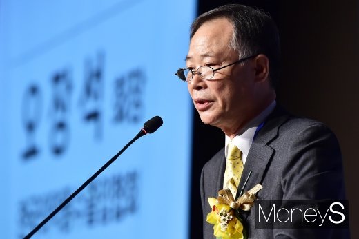 [머니S포토] 입 뗀 오장석 의약품수출입협회장