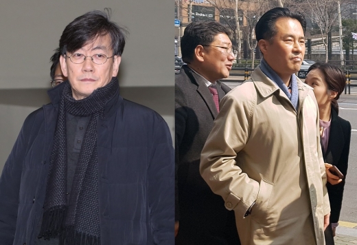 손석희 JTBC 대표이사(왼쪽)와 김웅 프리랜서 기자. /사진=뉴스1 DB