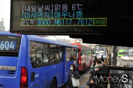 [머니S포토] '미세먼지' 매우 나쁨