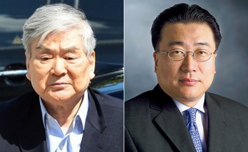 조양호 한진그룹 회장(왼쪽)과 조정호 메리츠금융그룹 회장 / 사진=머니S DB.
