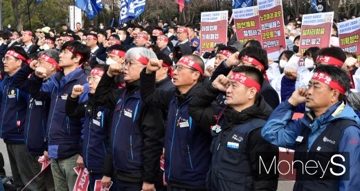 [머니S포토] 현대·기아차 불참 속 민노총 총파업 돌입