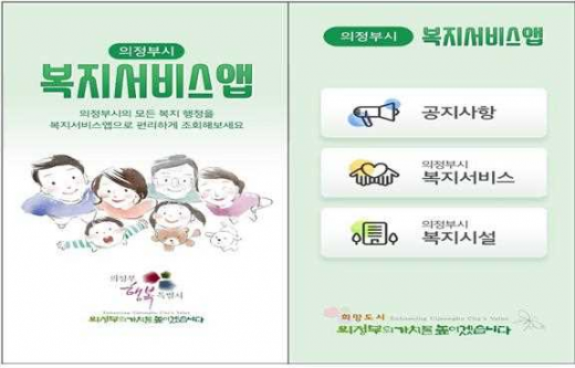 ▲ '복지서비스 앱(APP)' 안내 포스터. / 자료제공=의정부시