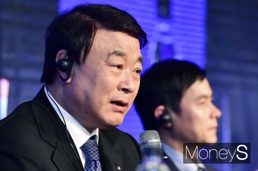 [머니S포토] 공유경제 관련 입 뗀 김상철 한컴그룹 회장