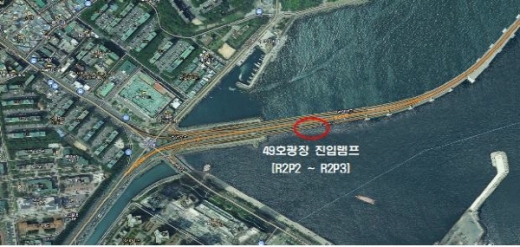 광안대교 부분 통행이 재개된 해운대방향 49호 광장 진입램프./사진=부산시