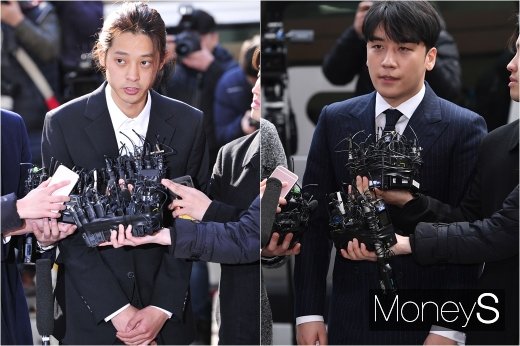 [머니S포토] 메신저 아닌 경찰청에서 만난 정준영과 승리