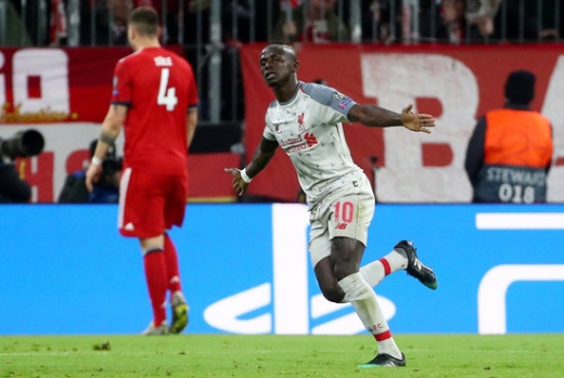 지난 14일(한국시간) 독일 뮌헨 알리안츠 아레나에서 열린 2018-2019시즌 유럽축구연맹(UEFA) 챔피언스리그 16강 2차전에서 멀티골을 뽑아내며 바이에른 뮌헨을 격침한 리버풀의 공격수 사디오 마네. /사진=로이터