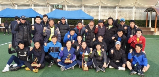50대 우승팀 부산진구./사진제공=부산시축구협회
