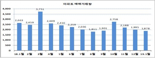 부산지역 아파트 월별거래량/사진제공=부산시