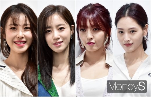 ▲ 전효성(왼쪽부터), 함은정, AOA 찬미, 김재경.