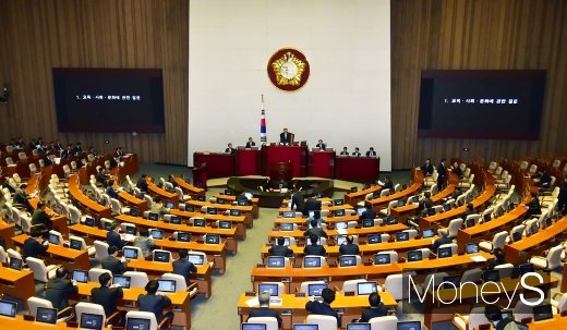 [머니S포토] 사회·교육·문화 관련 국회 대정부 질문 개회