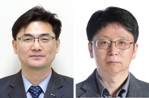 김영춘, 윤범수 기보 신임 상임이사.(왼쪽부터)/사진제공=기보