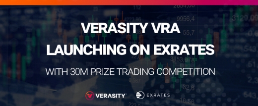 베라시티(Verasity), 암호화폐 거래소 Exrates 추가 상장