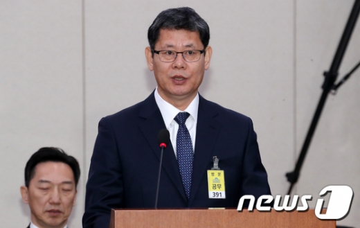 김연철 통일부 장관 후보가 26일 모두발언을 하고 있다./사진=뉴스1