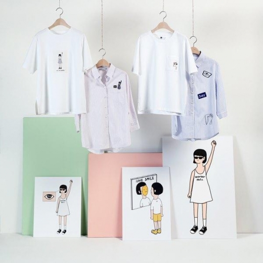 마인드브릿지, 일러스트레이터 '섭섭'과 19S/S 콜라보레이션 라인 선봬