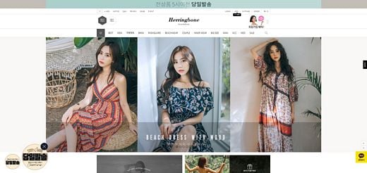 / 헤링본 비치웨어 홈페이지 (메이크샵 제공) @머니S MNB, 식품 외식 유통 · 프랜차이즈 가맹 & 유망 창업 아이템의 모든 것