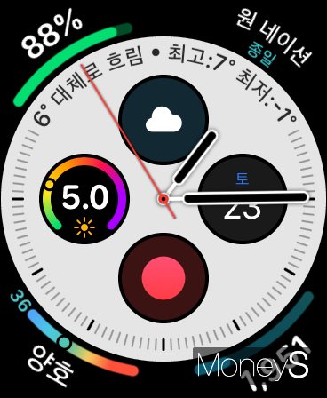 애플워치4 화면. /사진=박흥순 기자