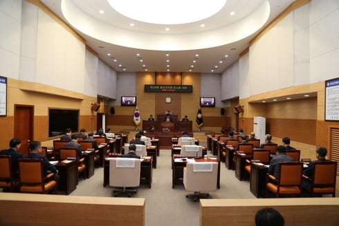 옹진군의회 임시회 개회/사진제공=옹진군의회