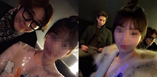 사진은 최종훈, 이종현과 사진을 찍은 황하나. /사진=황하나 인스타그램