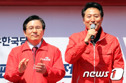 황교안 자유한국당 대표(왼쪽)과 오세훈 전 서울시장. /사진=뉴스1