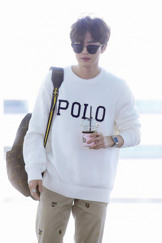 [★공항패션] '엑소' 수호, 스타일리시한 봄 남친룩
