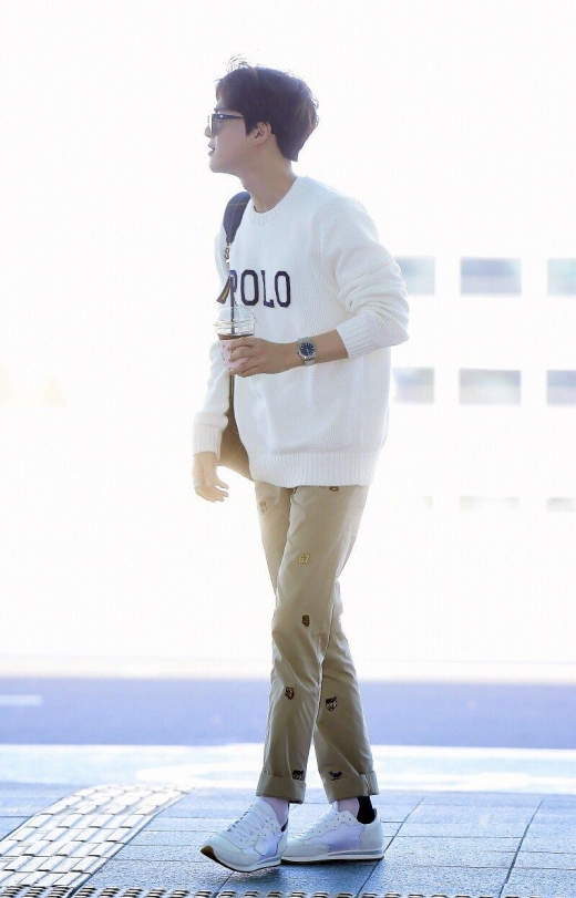 [★공항패션] '엑소' 수호, 스타일리시한 봄 남친룩