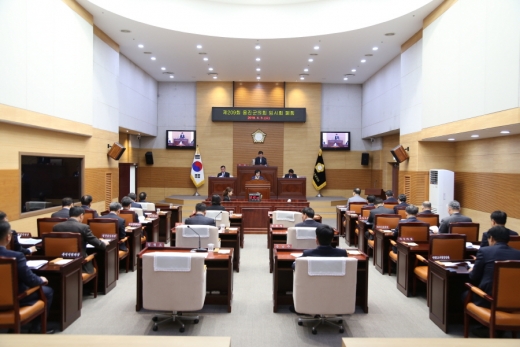 옹진군의회 폐회모습/사진제공=옹진군의회