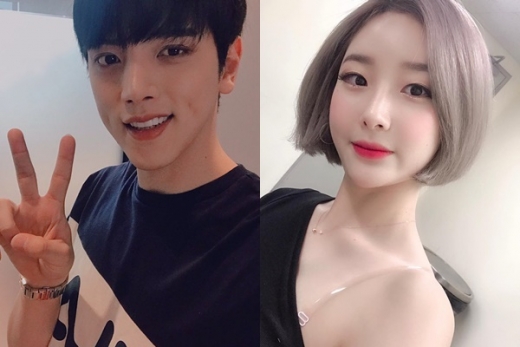 가수 고승형(왼쪽)과 치어리더 서현숙. /사진=각 인스타그램