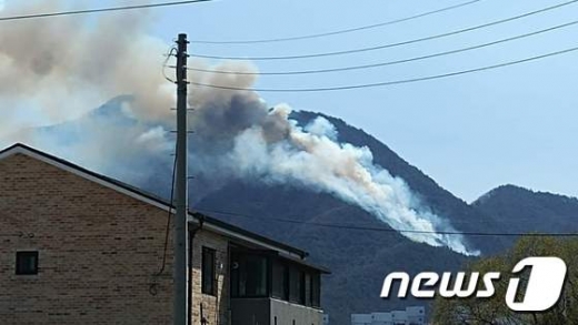 아산 산불. /사진=뉴스1