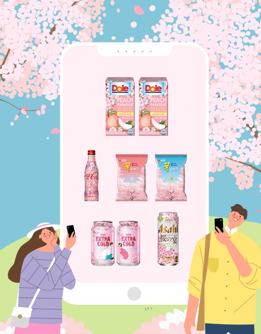 사진 왼쪽 상단부터 시계방향으로 돌(Dole)코리아, 해태제과, 롯데아사히주류, 하이트진로, 코카콜라