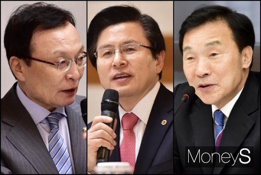 이해찬 더불어민주당, 황교안 자유한국당, 손학규 바른미래당 대표.(왼쪽부터) /사진=임한별 기자