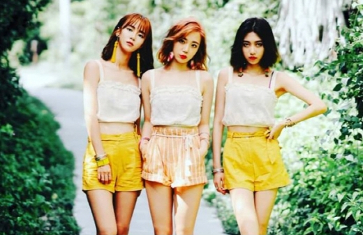 가현, 성아, 욱진 등 세 명의 멤버로 구성된 걸그룹 얼라이크./사진제공=얼라이크