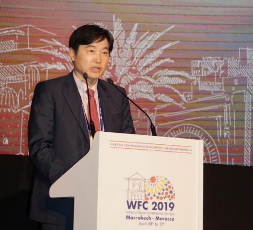 이병래 한국예탁결제원 사장이 지난 9일부터 열리고 있는 2019년 세계CSD협의회 총회(WFC2019)에 의장 자격으로 참석해 WFC 이사회 및 총회를 주재했다./사진제공=한국예탁결제원