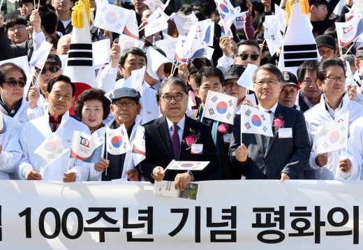 이재정 경기도교육감은 지난 11일 임진각에서 진행된‘경기도 대한민국 임시정부 수립 100주년 기념식’에 참석했다. / 사진제공=경기도교육청 