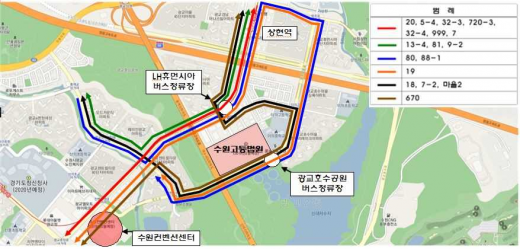 노선도. /자료제공=수원시