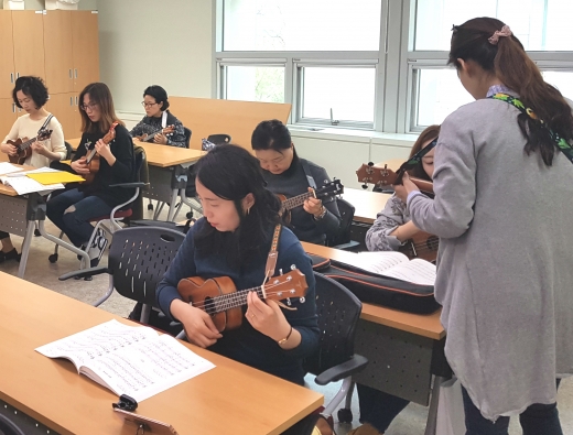 우크렐레 교육. / 사진제공=용인시
