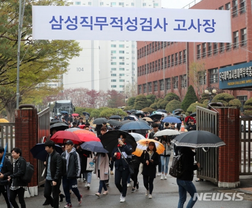 겸양하다. 삼성직무적성검사. GSAT. 삼성직무적성검사에 등장한 ‘겸양하다의 반대말은’이라는 문제에 누리꾼들의 관심이 쏠리고 있다. /사진=뉴시스